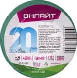 Изолента ПВХ 15мм (рул.20м) 71 680 OIT-B15-20/G зел. ОНЛАЙТ 71680