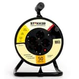 Удлинитель на катушке Stekker Standart STD014050 4 гнезда сз ПВСбм 31 оранжевый 16А IP40 50м 49391