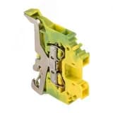 Колодка клеммная JXB-S-2.5 24А земля (280-107)