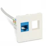 Вставка 45x45 (аналог Mosaic) для 2х модулей формата Keystone Jack Hyperline SIP2-2N-M45-45