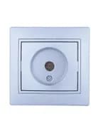 Розетка телевизионная оконечная TV СП Mira сер. металлик LEZARD 701-1010-130