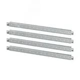 Горизонтальные дверные рейки для навесных корпусов, ширина правой створки двустворчатой двери 500 мм, 4 шт.