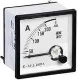 Амперметр Э47 72х72мм 200/5А кл. точн. 1.5 IEK IPA10-6-0200-E