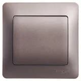 Выключатель 1-кл. СП Glossa 10А IP20 (сх. 1) 10AX в сборе графит SE GSL001312