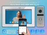 Комплект видеодомофона Nona White Wi-Fi KIT AHD1080P (911sl) Full HD, 7 дюймов /в квартиру /в подъезд / для частного дома