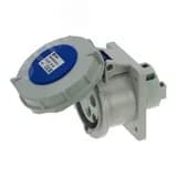 Розетка встраиваемая 32A/230V/1P+N+E/IP67, фланец 75x85