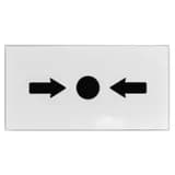 Стеклянная вставка ST-ER114G для устройства разблокировки двери ST-ER114 Smartec