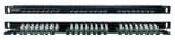 Патч-панель высокой плотности 0.5U RJ-45 Hyperline PPHD-19-24-8P8C-C5E-110D