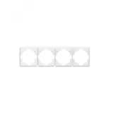 Рамка ROUND 4-постовая перламутр