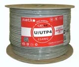 Кабель UUTP4 cat6a NETKO 4 пары 23 AWG BC 305м одножильный неэкранированный с крестовиной 305м NETKO UTP491006A0B