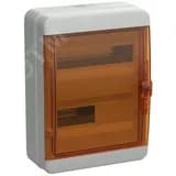 Корпус пластиковый навесной на 24 модуля КМПн-24 IP65 TEKFOR оранжевая прозрачная дверь IEK