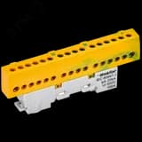 TEKFOR Шина PE земля изолированная на универсальном держателе 6х9-16-ЖЗ IEK