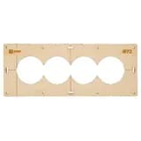 Шаблон для подрозетников c 4 отв. диам. 72 мм EKF Expert