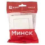 Выключатель 1-кл. СП Минск 10А IP20 с индикатором бел. Basic EKF ERV10-121-10
