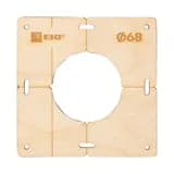Шаблон для подрозетников c 1 отв. диам. 68 мм EKF Expert
