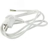Шнур сетевой с вилкой U-3x1,5-2m-W с заземлением 2м ПВС 3x1,5мм2 белый Б0048706 ЭРА