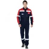 Костюм Виват NEW брючный, цвет темно-синий с красным, р. 104-108/182-188