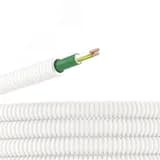 Электротруба ПЛЛ гибкая гофр. не содержит галогенов д.25мм, цвет белый, с кабелем ППГнг(А)-FRHF 3x2,5мм? РЭК ГОСТ+,50м