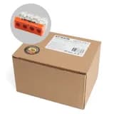 Клемма монтажная 4проводная STEKKER для 1жильного проводника с пастой LD7731741 39872