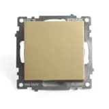 Переключатель 1клавишный механизм STEKKER GLS10710508 250В 10А серия Катрин золото 49214