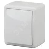 Выключатель IP54, 10АХ-250В, ОУ, Эра Эксперт, белый,11-1401-01
