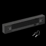 Защитный экран 2U, перфорированный 19 дюймов, черный RAL 9004 SYSMATRIX PS 0200.9000