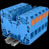 Клемма сильноточная TP 1-1 проходная Push-in, сечение 35 мм. кв., синяя