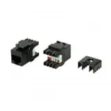 Вставка Hyperline KJ8-8P8C-C6-180-BK Keystone Jack RJ-45(8P8C)