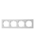 Рамка 4-местн. горизонт. VESNA бел. LEZARD 742-0200-149