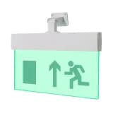 Табло Элтех-сервис М-12-УЛЬТРА Человек влево стрелка вверх в дверь (универс. крепл.)