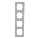 KARINA Рамка 4-ая горизонтальная б/вст крем (10шт/120шт) 707-0300-149 Lezard