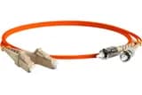 Патч-корд волоконно-оптический (шнур) Hyperline FC-D2-50-LC/PR-ST/PR-H-2M-LSZH-OR