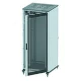 Шкаф напольный 38U 600х800мм передняя дверь стекло/задняя глухая дверь крыша укомплектована вводом и заглушками DKC
