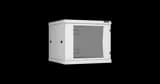 Настенный шкаф 19", 9U, стекло, 600х600, разборный, серый TLK TWC-096060-R-G-GY