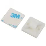 Площадка самоклеящаяся под хомуты 25х25 мм белая 50 штук NO-225-302