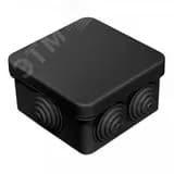Коробка распределительная 40-0200-9005м для о/п безгалогенная (HF) черная 70х70х40