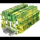 Клемма TU 2-2 земля, винтовая, сечение 4 мм. кв., желто-зеленая