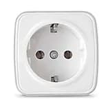 Розетка 1-м ОП Электра 16А IP20 с заземл. бел. Союз 0012