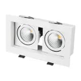 Светильник CL-KARDAN-S180x102-2x9W Day (WH, 38 deg) (Arlight, IP20 Металл, 3 года)
