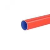 Труба гладкостенная трехслойная полимерная д. 110мм толщ. 10,0 мм, SN64 отрезок 11,7м, цвет красный