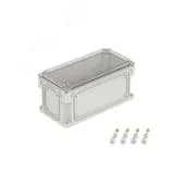 Корпус IP66/IP67, 300х150х146 мм, без МП, с фланцами, прозрачная крышка H= 21 мм