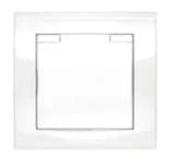 Розетка 1-м СП Бриллиант 16А IP20 с заземл. с крышкой бел. UNIVersal 7947649