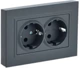 BRITE Роз. 2-я с з/к без з/ш 16А в сб. РС12-3-БрГ граф. IEK (BR-R21-16-K53-F)