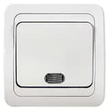 Выключатель 1-кл. СП Classico 2121 10А IP20 с подсветкой бел. ASD / IN HOME 4680005959853