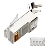 Коннекторы LanMaster TWT-PL45/S-8P8C-6A (RJ45, CAT.6A, экранированные, со вставкой, 100 шт.)