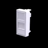 Лицевая панель 1 порта (45х22,5, Keystone, шторка) (DIY)