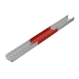 Лоток листовой перфорированный 200х100 L3000 сталь 0.7мм «БЫСТРЫЙ МОНТАЖ ПЛЮС» LPplus100-200-0.7-3000 оцинк. КМ PL0272