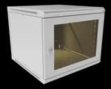 Шкаф телекоммуникационный настенный разборный МИКсистем 19" Basis 9U 600*600 дверь стекло