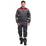 Костюм Тимбер РФ с пк цв. сер.-красн., р. 88-92/182-188