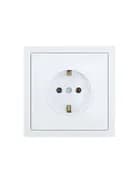 Розетка 1-мест. с/з ПБТ СП ZIMA безвинт. зажим бел. LEZARD 704-0288-122BQC